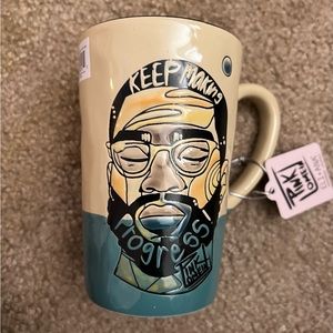 COPY - PinkLomein mug 17 oz yellow/blue  new